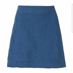 NWT Scallop Skirt in Teal